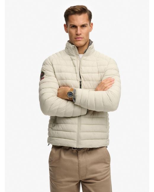 Superdry White Fuji Lite Padded Jacket for men