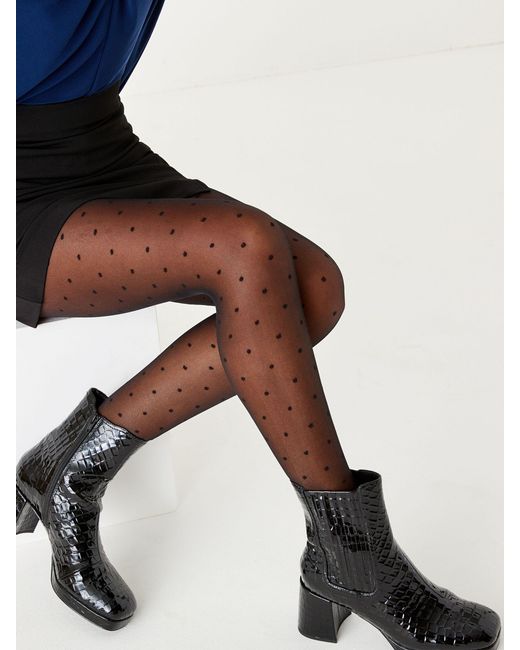 Next Natural Spot Pattern Tights 1 Pack