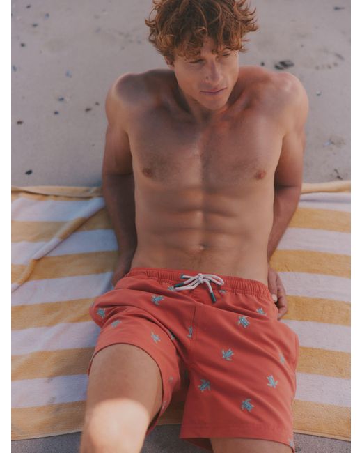 FatFace Fatface Turtle Embroidered Swim Short for men