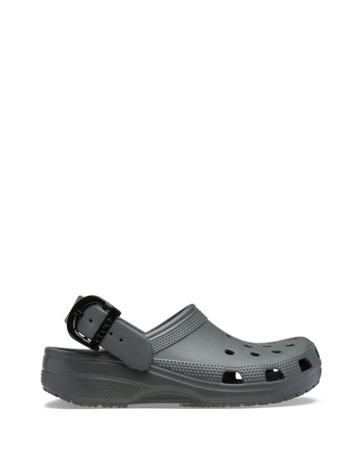 CROCSTM Gray Classic Buckle Clogs