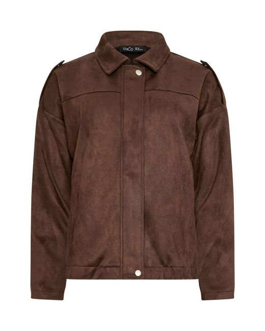 M&CO. Brown M & Co Suede Bomber Jacket