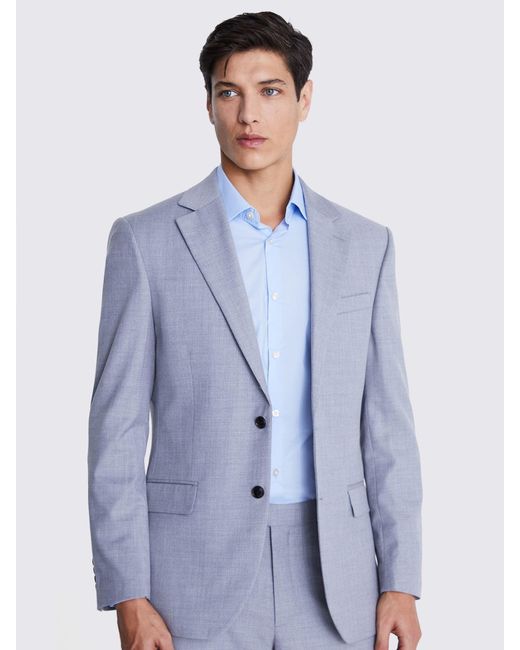 Moss Bros Regulär in Blue für Herren