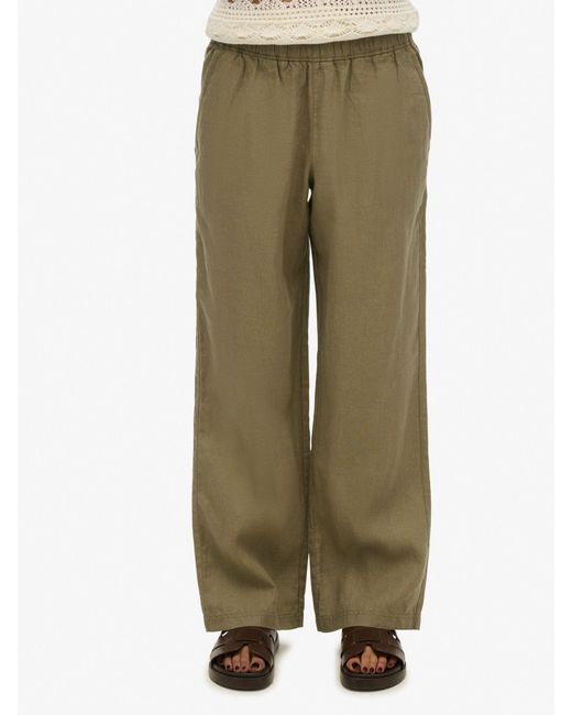 Superdry Green Leinenhose Mit Kordelzugeu 42 (Uk 14)