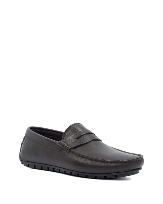 Dune White Brackley Moccasins for men