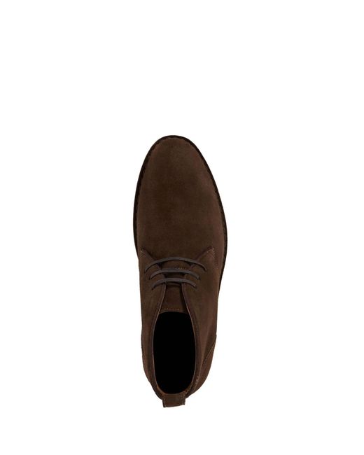 Dune Brown Cashed Chelsea Boots for men