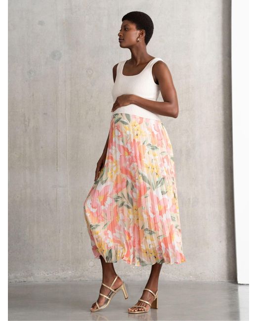 Seraphine Natural Maternity Dress With Topper