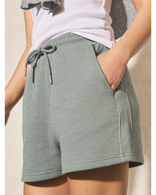 Next Green Textured Shorts