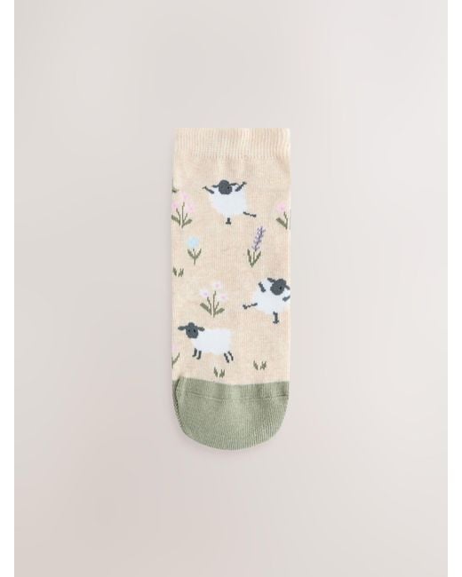 Next Green Trainer Socks 4 Pack