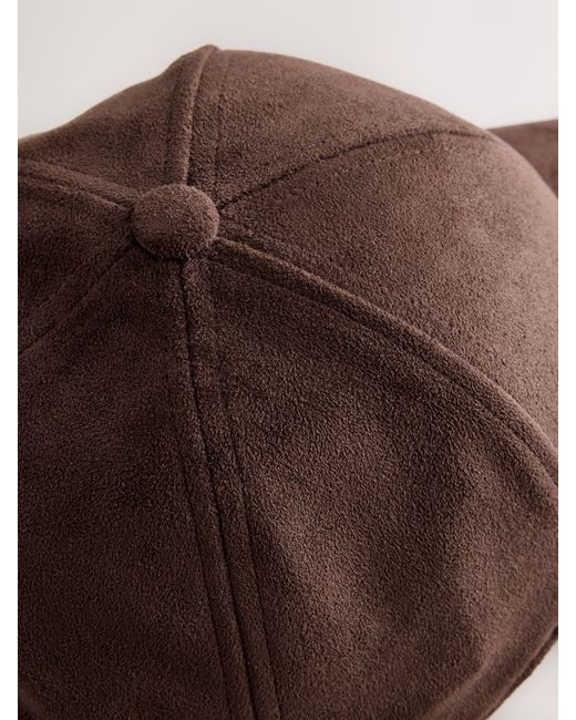 Next Brown Chocolate Suede Cap