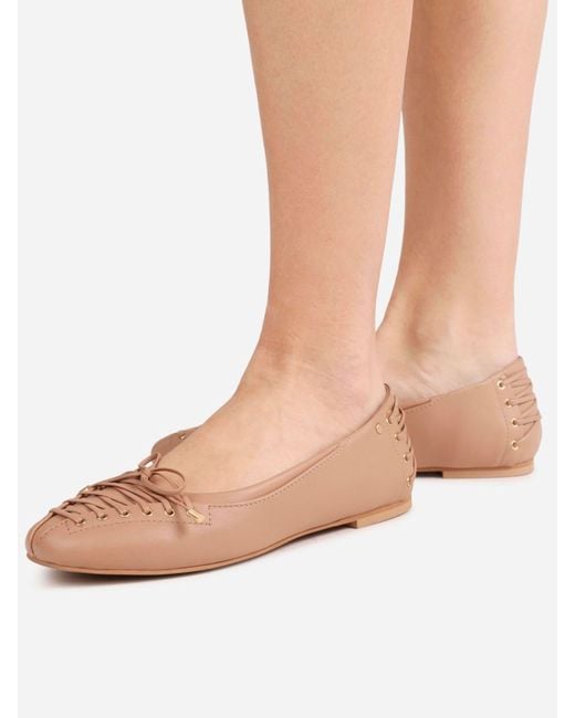 Bronx Pink Serajaa Leather Loafers