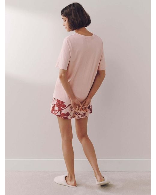 Next Pink Floral Short Pyjamas Set