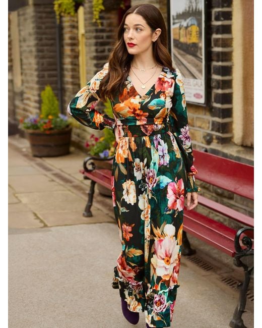 Joe Browns White Floral Jersey Maxi Dress