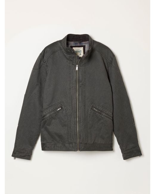 FatFace Gray Fatface Hamble Charcoal Bomber Jacket for men