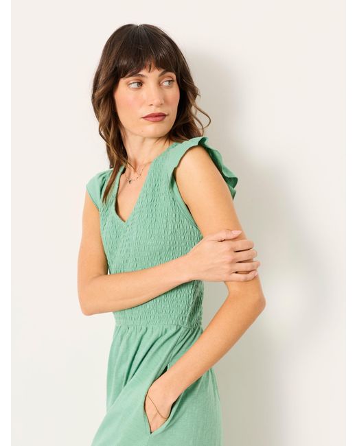 FatFace Green Fatface Demi Jersey Midi Dress