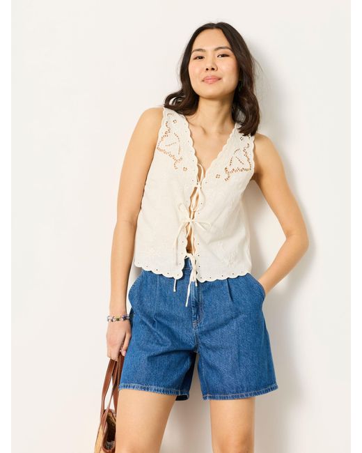 FatFace Blue Fatface Mia Denim Shorts