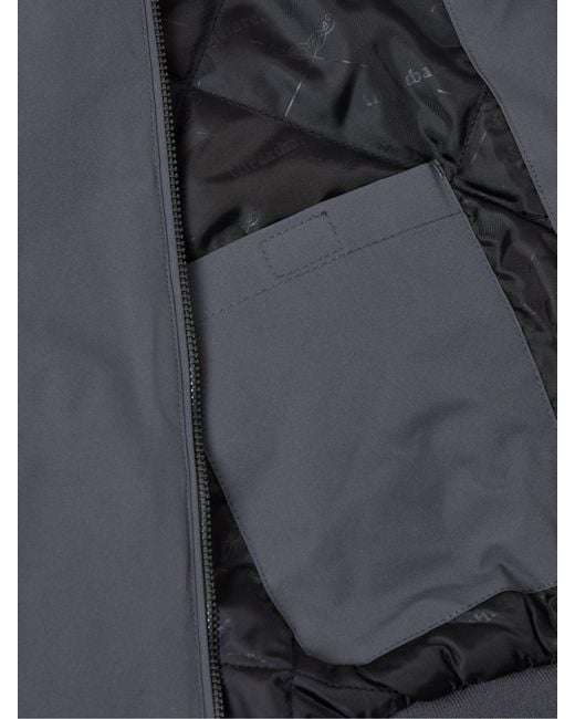 Threadbare Gray Showerproof Padded Bomber Jacket for men