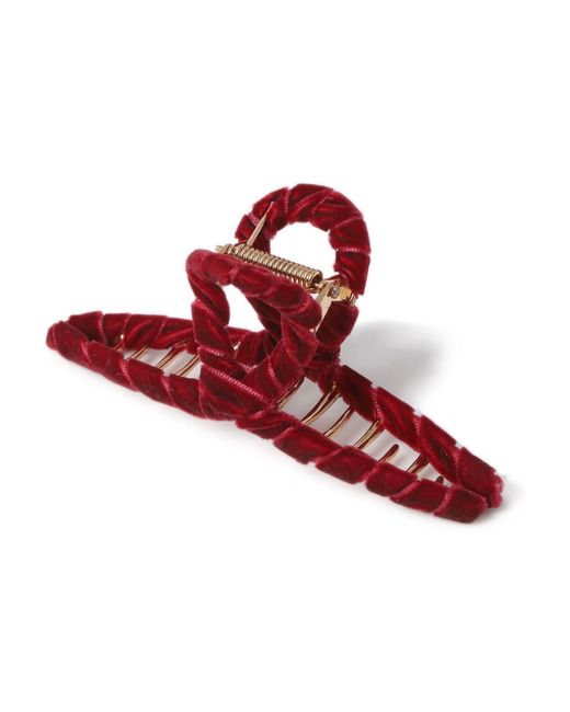 Aela Red Wrapped Hair Claw