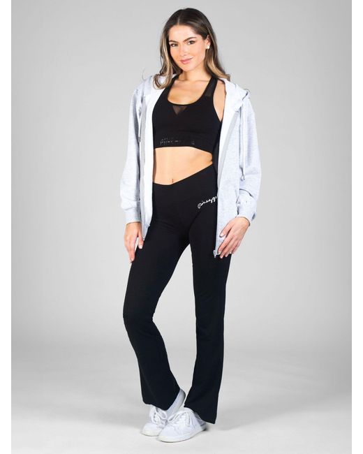 Pineapple Black Petite Bootcut Jersey Trousers