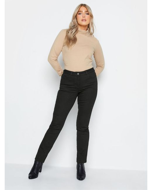 M Com Black Straight Leg Jeans