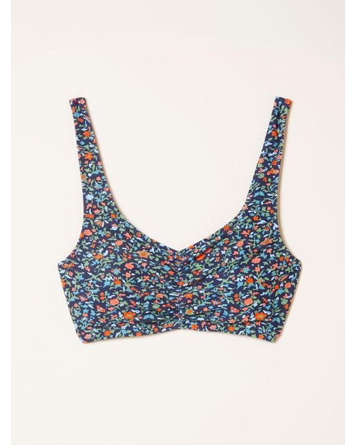 FatFace Blue Fatface Sandy Bikini Top