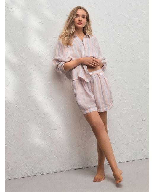 Next Pink 100% Linen Shorts
