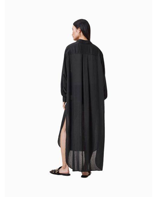 AllSaints Black Allsaints Ezra Hemdkleidx-Small