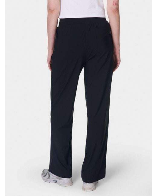 Sweaty Betty Blue 32 Inch Inside Seam Explorer Wide Leg 30 Trousers