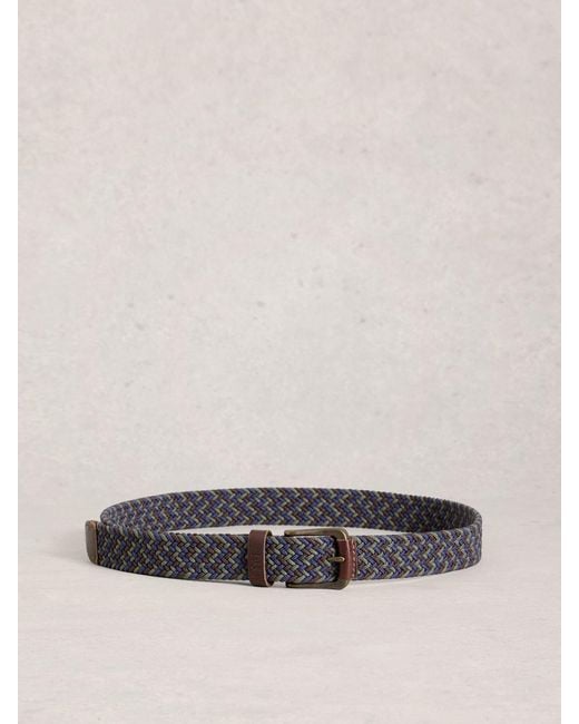 White Stuff Natural Woven Elasticated Belt for men