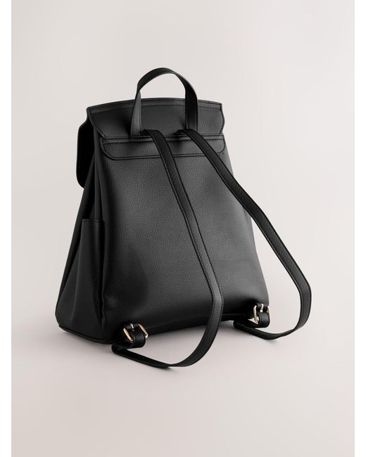 Next Black Front Pocket Rucksack