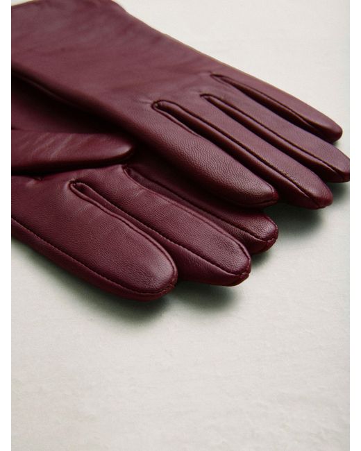 Next Red Leather Gloves