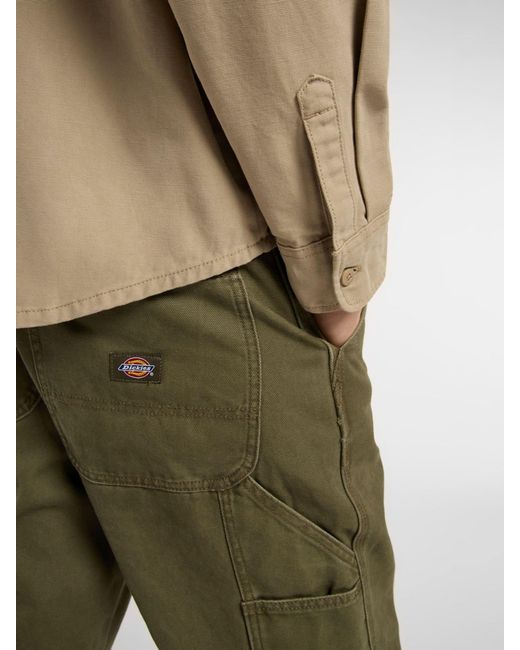 Dickies Natural Canvas Button Through Shirt for men