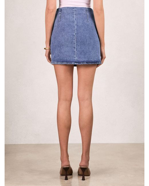 GOOD AMERICAN Blue Denim Skirt