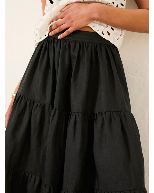 FatFace Brown Fatface Valerie Voluminous Skirt
