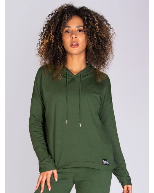 Pineapple Green Dip Hem Hoodie
