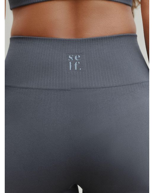 Self Gray Performance Seamfree Leggings