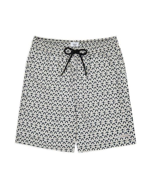 Chelsea Peers Gray Flamingo Print Swim Shorts for men