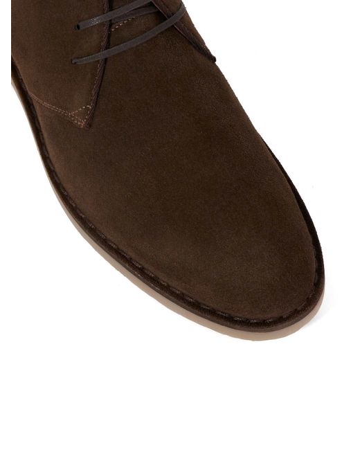 Dune Brown Cashed Chelsea Boots for men