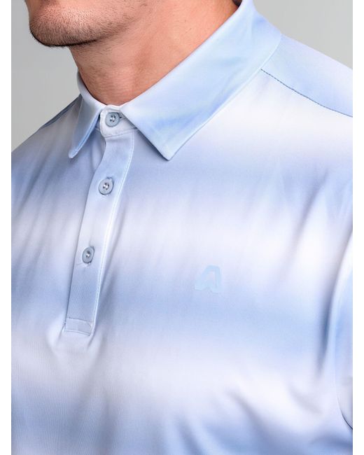ATSG White Gradient Polo Shirt for men