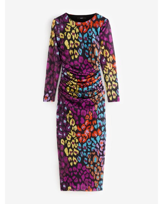 Next Brown Bright Multi Animal Print