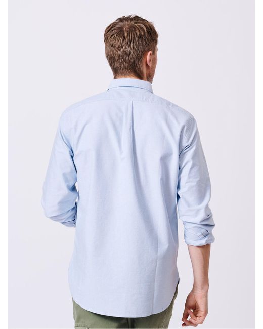 aubi White Alder Oxford 100% Cotton Shirt for men