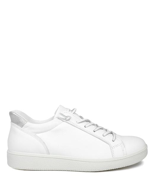 Jones Bootmaker White Jones Bootmaker Ainsley Leather Trainers