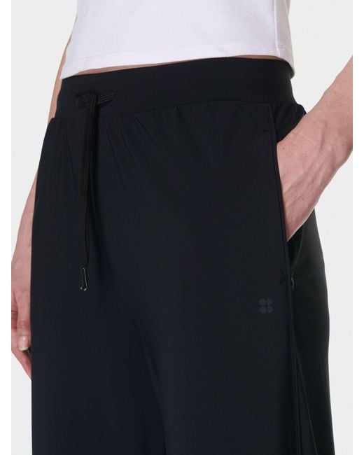 Sweaty Betty Blue 32 Inch Inside Seam Explorer Wide Leg 30 Trousers