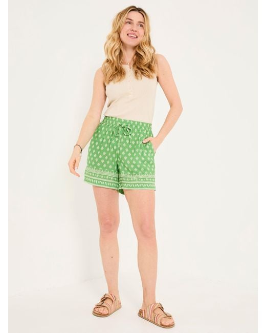 FatFace Green Flippy Shorts