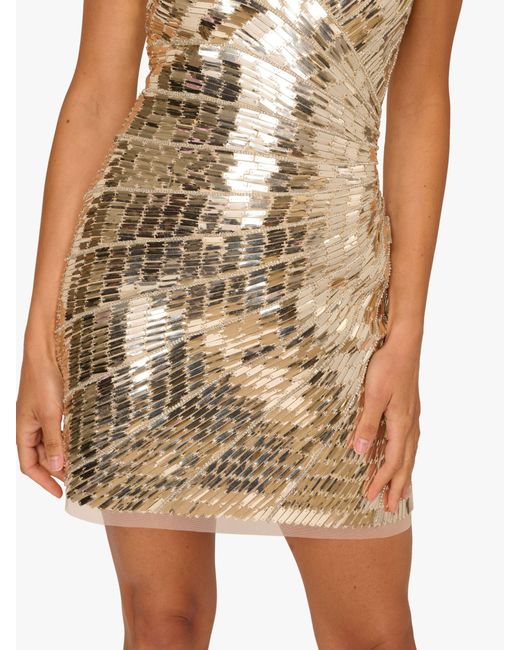 Adrianna Papell White Adrianna By Papell Beaded Short Dress