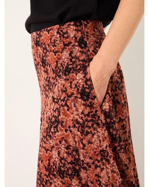 FatFace Brown Fatface Skye Midi Skirt