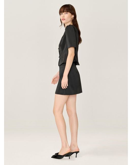 OMNES Black Lorelai Blouse