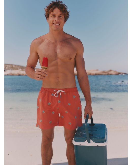 FatFace Fatface Turtle Embroidered Swim Short for men