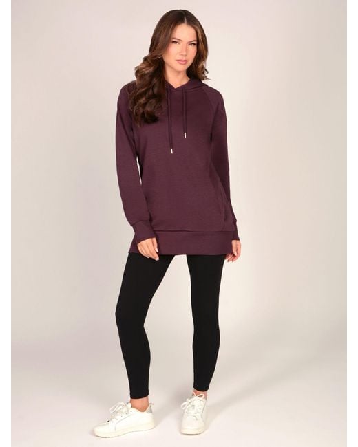 Pineapple Purple Longline Hoodie