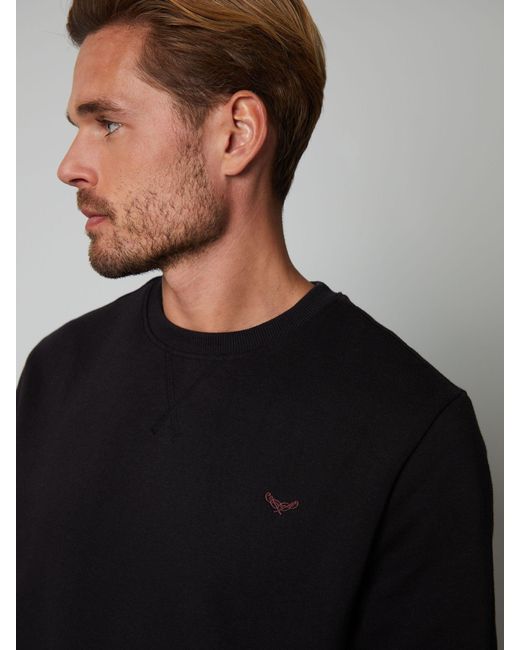 Threadbare Blue Crew Neck Sweatshirt for men