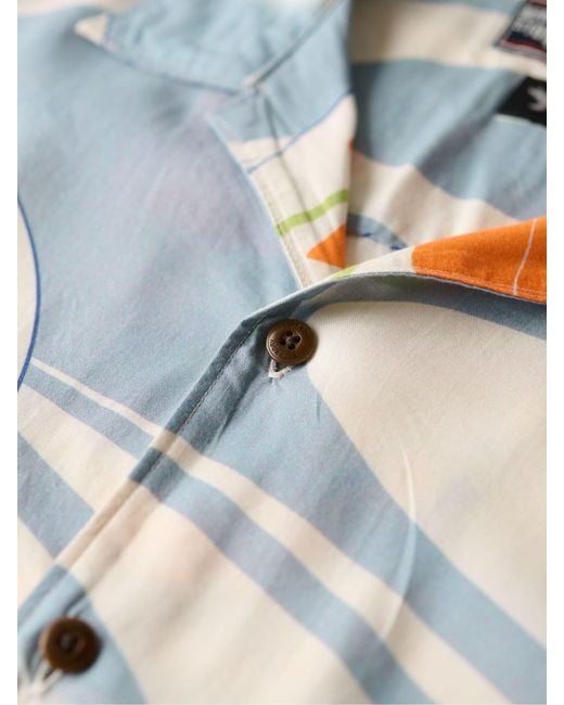 Superdry Gray The Merchant Store Hawaiian Shirt for men